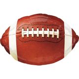 Football Foil Balloon for Sports/Game Day/Birthday Party, Helium Inflation Included, 17-in