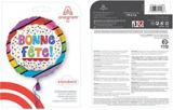 Bonne Fete Rainbow Stripes Balloon, 18-in | Anagram Int'l Inc.null