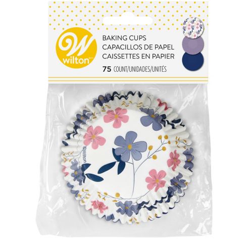 Wilton Violet Blossoms Cupcake Liners, 75-pk Product image