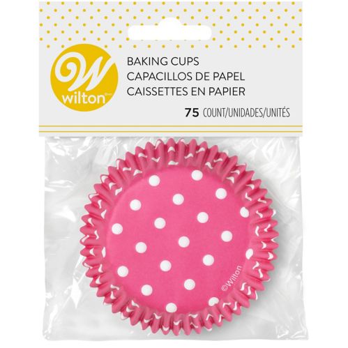 Wilton Pink Dots Standard Cupcake Liners, 75-pk Product image