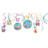 Peppa Pig Hanging Swirl Birthday Party Decorations, 12-pc | ENTERTAINMENT ONEnull