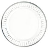 Premium Plastic Dot Plates, 20-pk, 10.25-in, Silver | Amscannull