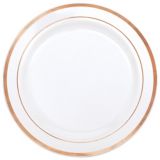 Premium Plastic Plates, 20-pk, 10.25-in, Rose Gold | Amscannull