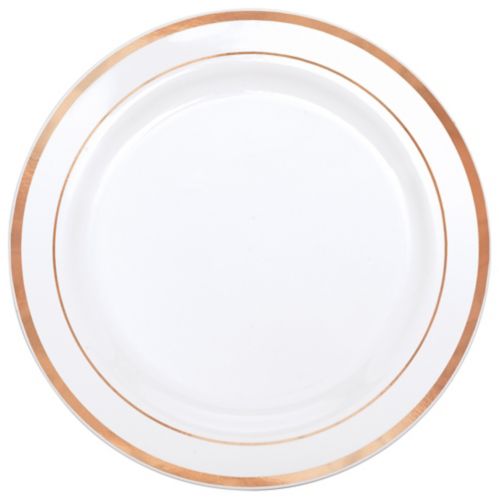 Premium Plastic Plates, 20-pk, 10.25-in, Rose Gold Product image