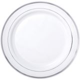 Premium Plastic Plates, 20-pk, 10.2-in, Silver | Amscannull