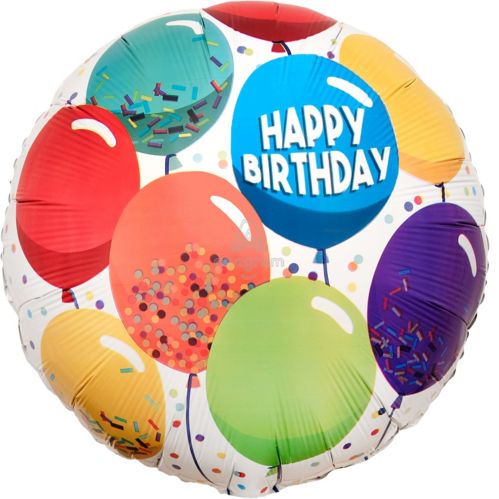 Ballon standard pour fête d'anniversaire, 18 po Image de l’article
