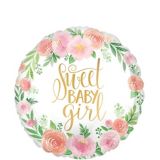 Sweet Baby Girl Floral Balloon, 17-in | Anagram Int'l Inc.null