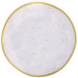 Plastic Melamine Appetizer Plate, 6.25-in, Gold | Amscannull