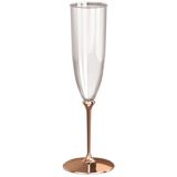 Premium Stem Champagne Glasses, 20-pk, Rose Gold | Amscannull