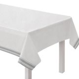 Airlaid Tablecover, Silver | Amscannull