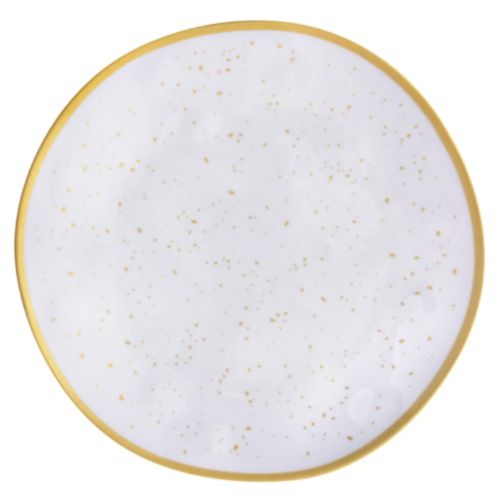 Melamine Plastic Plate, 8.35-in, Gold Product image