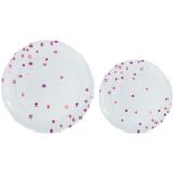 Polka Dot Plate Multipack, 20-pk, Pink | Amscannull