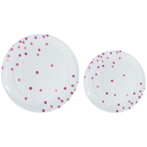 Polka Dot Plate Multipack, 20-pk, Pink Product image