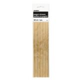 Unique Foil Paper Straws, 10-pk, Gold | Uniquenull