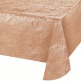 Sparkling Metallic Tablecover, Rose Gold, 54-in-x-108-in