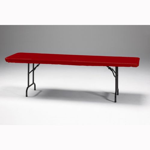 Stay-Put Tablecover, 30-in-x-96-in, Real Red Product image