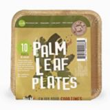Assiettes carrées en feuilles de palmier, 6 po, paq. 10 | Ice Rivernull