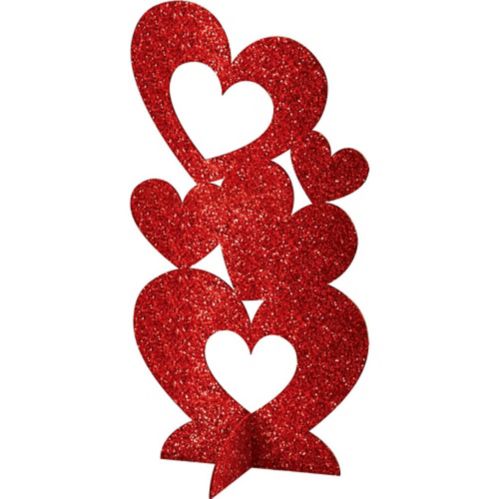 3D Glitter Heart Centerpiece Product image