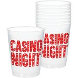 Roll the Dice Casino Frosted Stadium Cups, 8-pk | Amscannull
