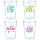 Metallic Awesome '80s Plastic Cups, 20-pk | Amscannull