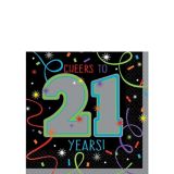 Brilliant 21st Birthday Beverage Napkins, 16-pk | Amscannull