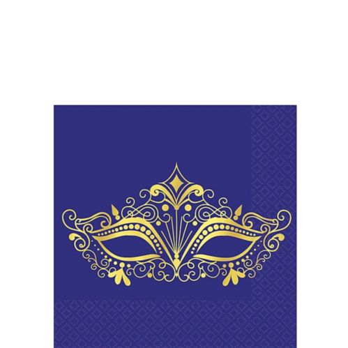 A Night in Disguise Masquerade Beverage Napkins, 16-pk Product image