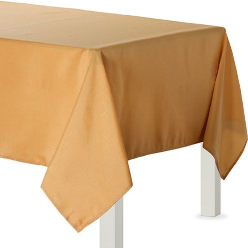 Gold Fabric Tablecloth, 60 x 84-in Product image