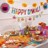 Diwali Dinner Plates, 8-pk | Amscannull