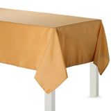 Gold Fabric Tablecloth, 60-in x 104-in | Amscannull