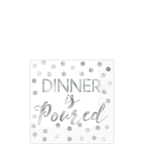 Dinner Is Poured Beverage Napkins, 16-pk Product image