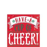 Cup of Cheer Beverage Napkins, 16-pk | Amscannull