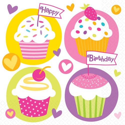 Value Cupcake Party Napkins Product image