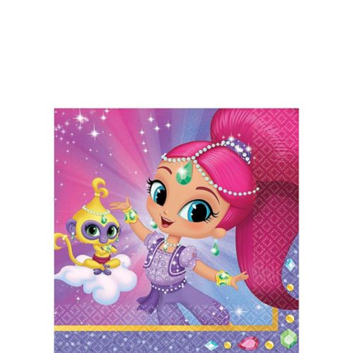 Shimmer & Shine Birthday Party Beverage Napkins, 5-in, 16-pk Product image