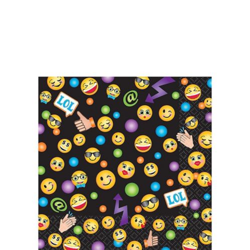 Smiley Birthday Party Beverage Napkins, 5-in, 16-pk Product image