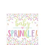 Serviettes à boisson de fête prénatale Baby Sprinkle, paq. 16