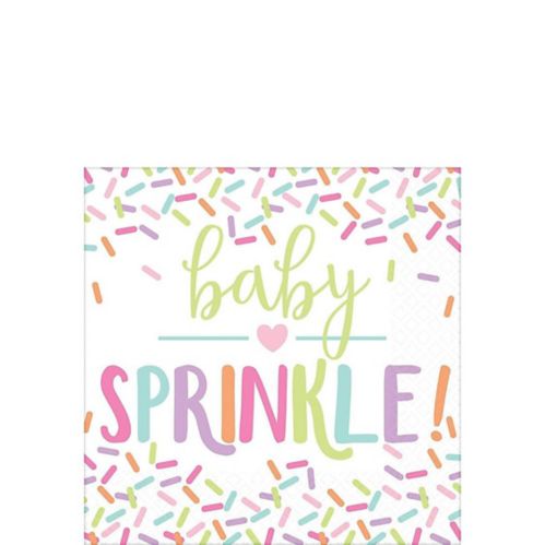 Serviettes à boisson de fête prénatale Baby Sprinkle, paq. 16 Image de l’article