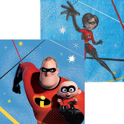Disney Incredibles 2 Birthday Party Beverage Napkins, 5-in, 16-pk Product image