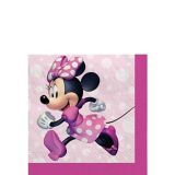 Serviettes à boissons pour fête d'anniversaire, Disney Minnie Mouse Forever, petit, paq. 16 | Minnienull