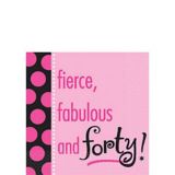 40th Another Year Fabulous Beverage Napkins, 16-pk