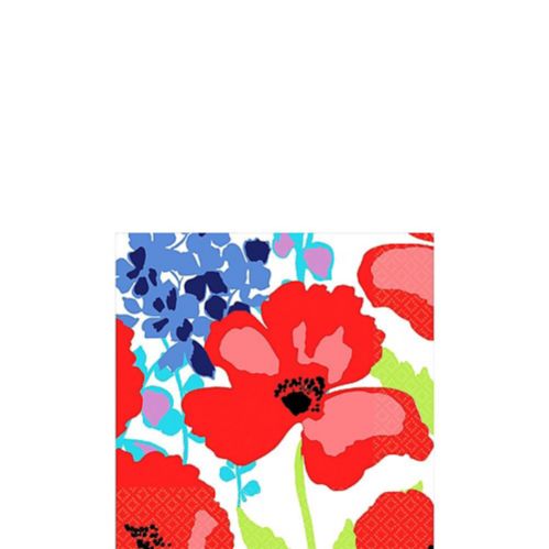Serviettes de table à motif floral bleu royal Image de l’article