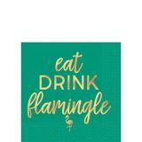 Serviettes à boissons Eat Drink Flamingle, paq. 16