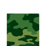 Serviettes à boissons Camouflage, paq. 16 | Amscannull
