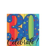 Celebrate 30th Birthday Napkin, 16-pk