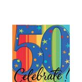 Celebrate 50th Birthday Napkin, 16-pk