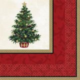 Classic Christmas Tree Beverage Napkins, 16-pk | Amscannull