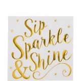 Sip, Sparkle, & Shine Lunch Napkins, 16-pk