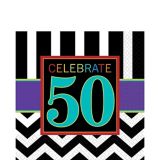 Celebrate 50th Birthday Lunch Napkins, 16-pk