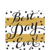 Best Day Ever Wedding Lunch Napkins, 16-pk