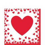 Confetti Hearts Valentine's Day Lunch Napkins, 16-pk