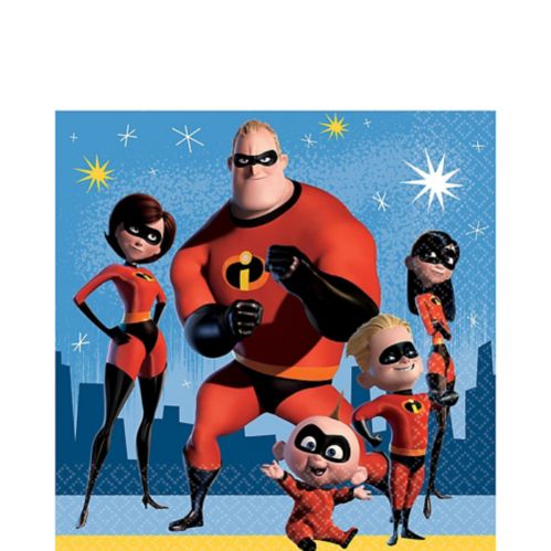 Disney Incredibles 2 Birthday Party Lunch Napkins, 6.5-in, 16-pk Product image
